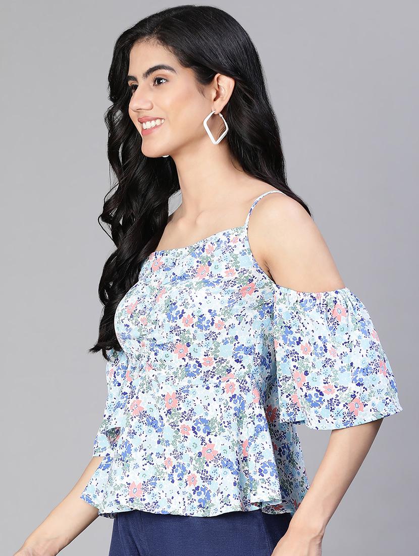 women white floral printed top - 20149293 -  Standard Image - 1