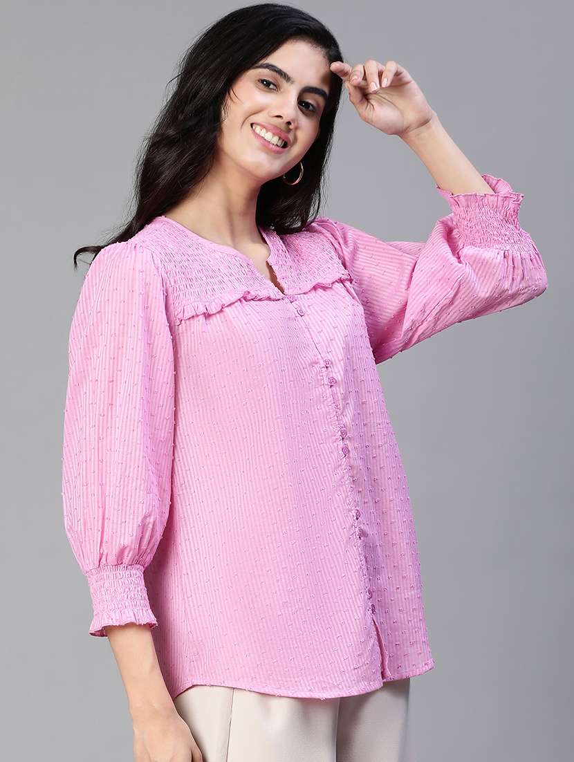 women's straight notch neck top - 20149295 -  Standard Image - 1