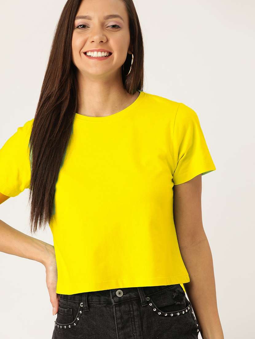 women's plain crew neck t-shirt