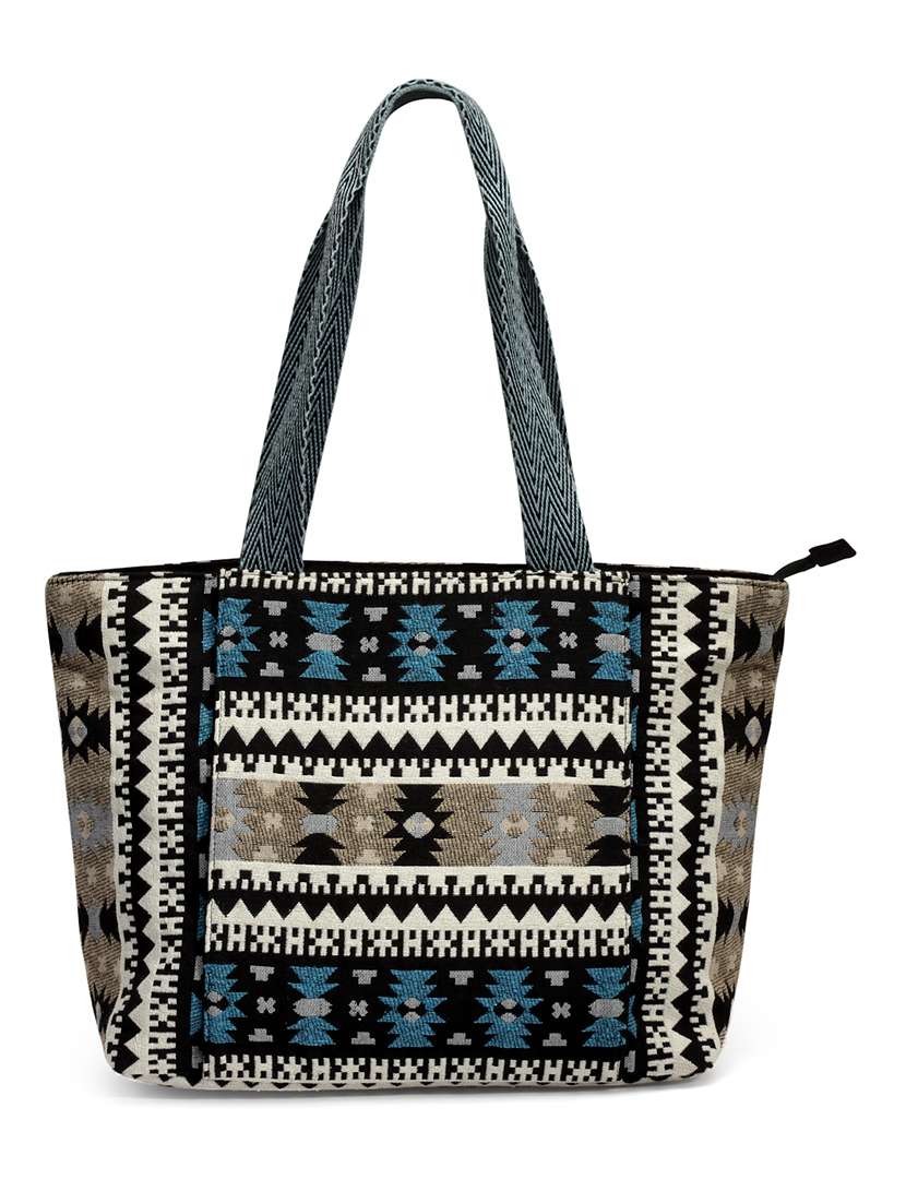 black cotton regular tote - 20150047 -  Standard Image - 1