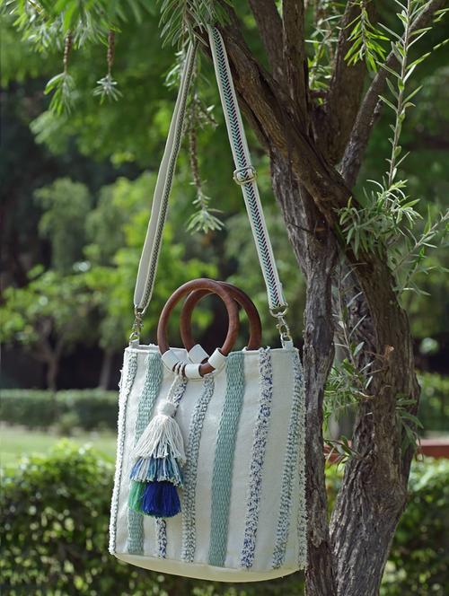 cream cotton handbag - 20150051 -  Standard Image - 0