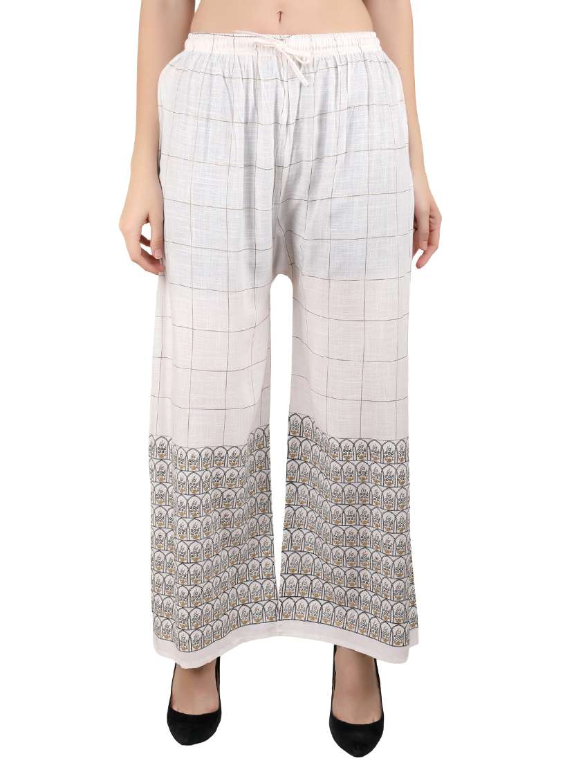 printed straight regular palazzo 