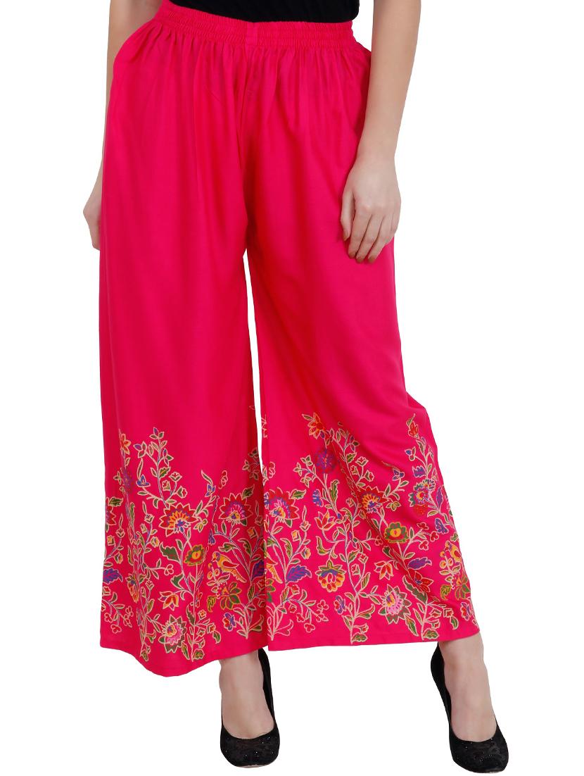 printed flared regular palazzo - 20150212 - Zoom Image - 0