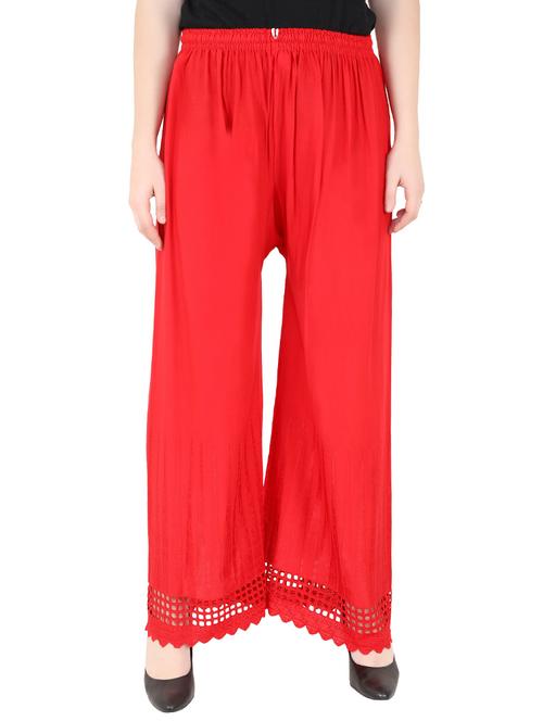 solid straight regular palazzo - 20150243 - Standard Image - 0