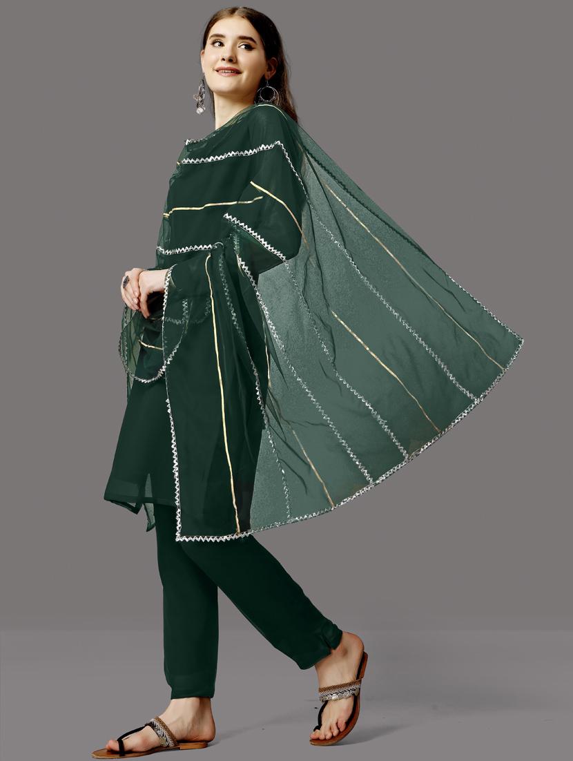 solid kurta pant set with dupatta   - 20150518 -  Standard Image - 1