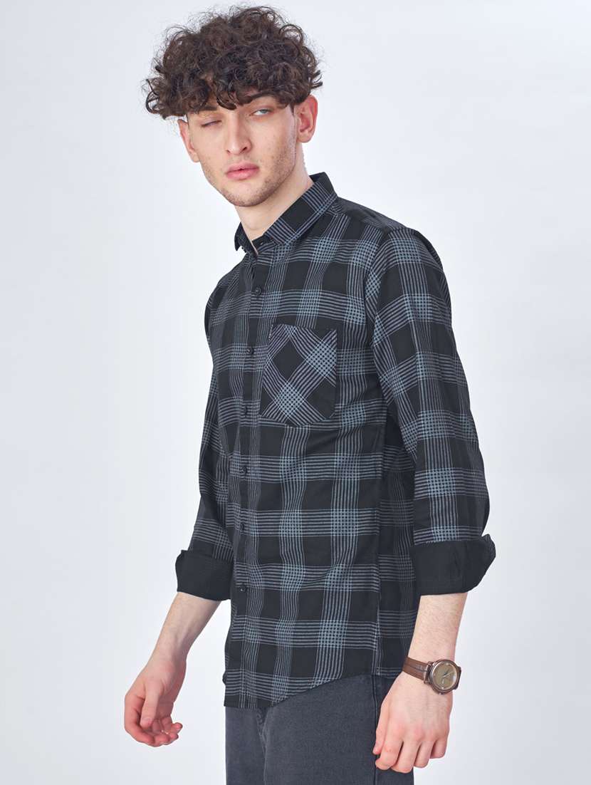 mens checks casual shirt - 20150552 -  Standard Image - 1