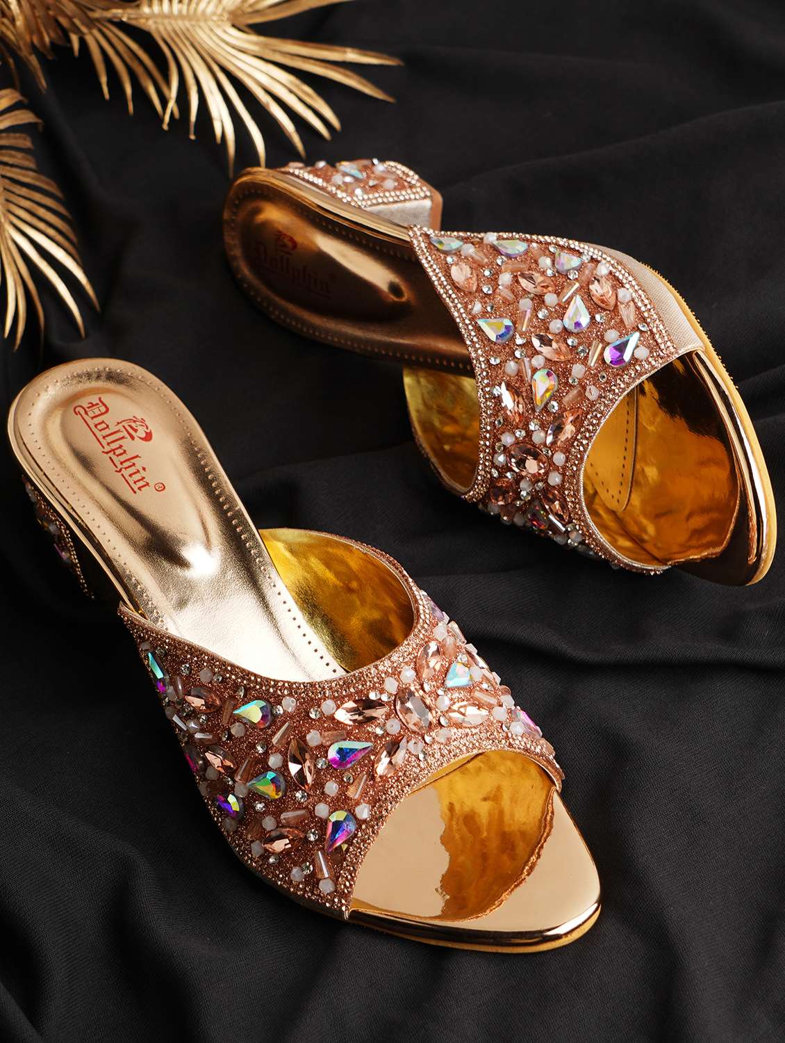 copper slip on sandal