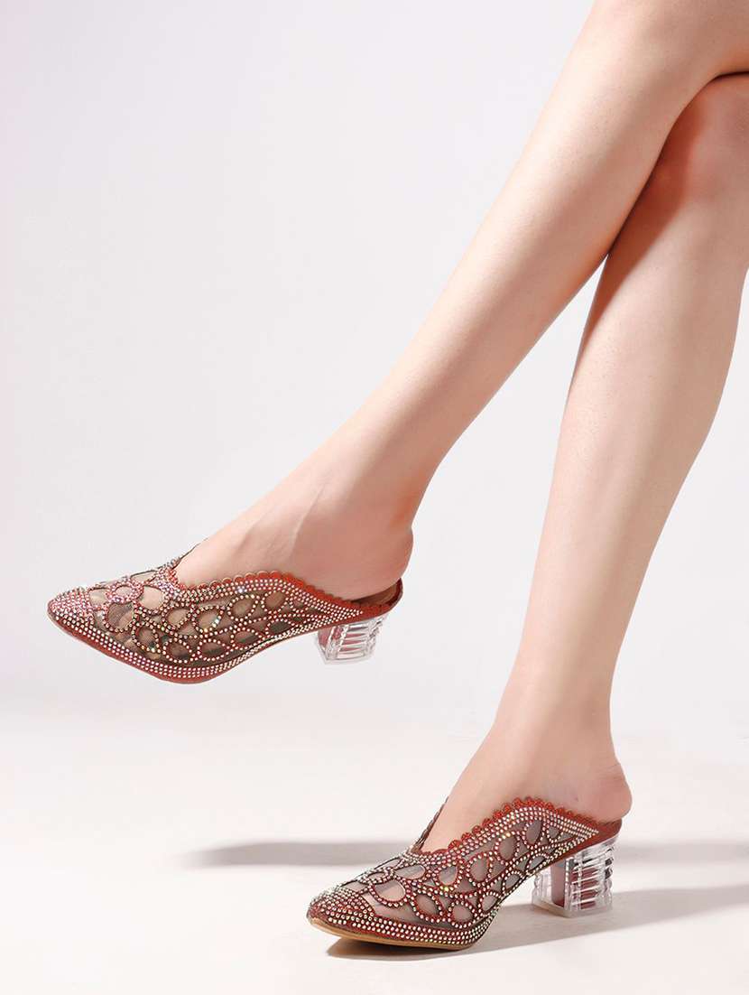 red pu mules - 20151214 -  Standard Image - 1