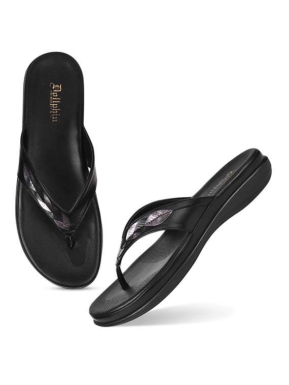 black pu slip on sandals - 20151217 -  Standard Image - 4
