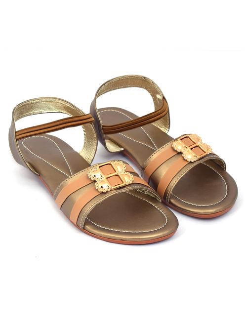 metallic synthetic ankle strap sandals - 20151223 - Standard Image - 0