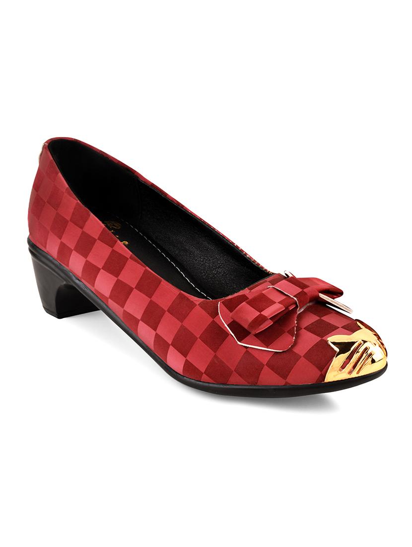 red pu slip on ballerina - 20151231 -  Standard Image - 1