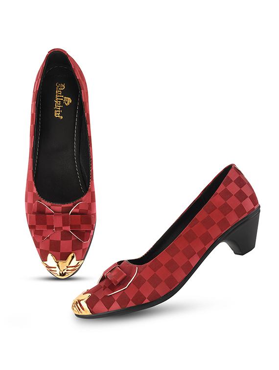 red pu slip on ballerina - 20151231 - Standard Image - 4