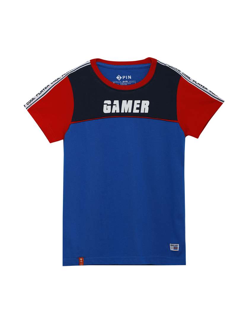 color blocked t-shirt & shorts twin set - 20151921 - Standard Image - 1