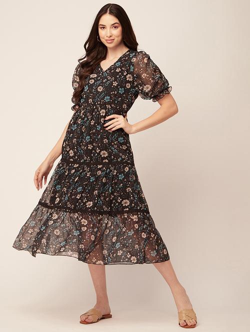 women's tiered dress floral dress - 20152409 - Standard Image - 0