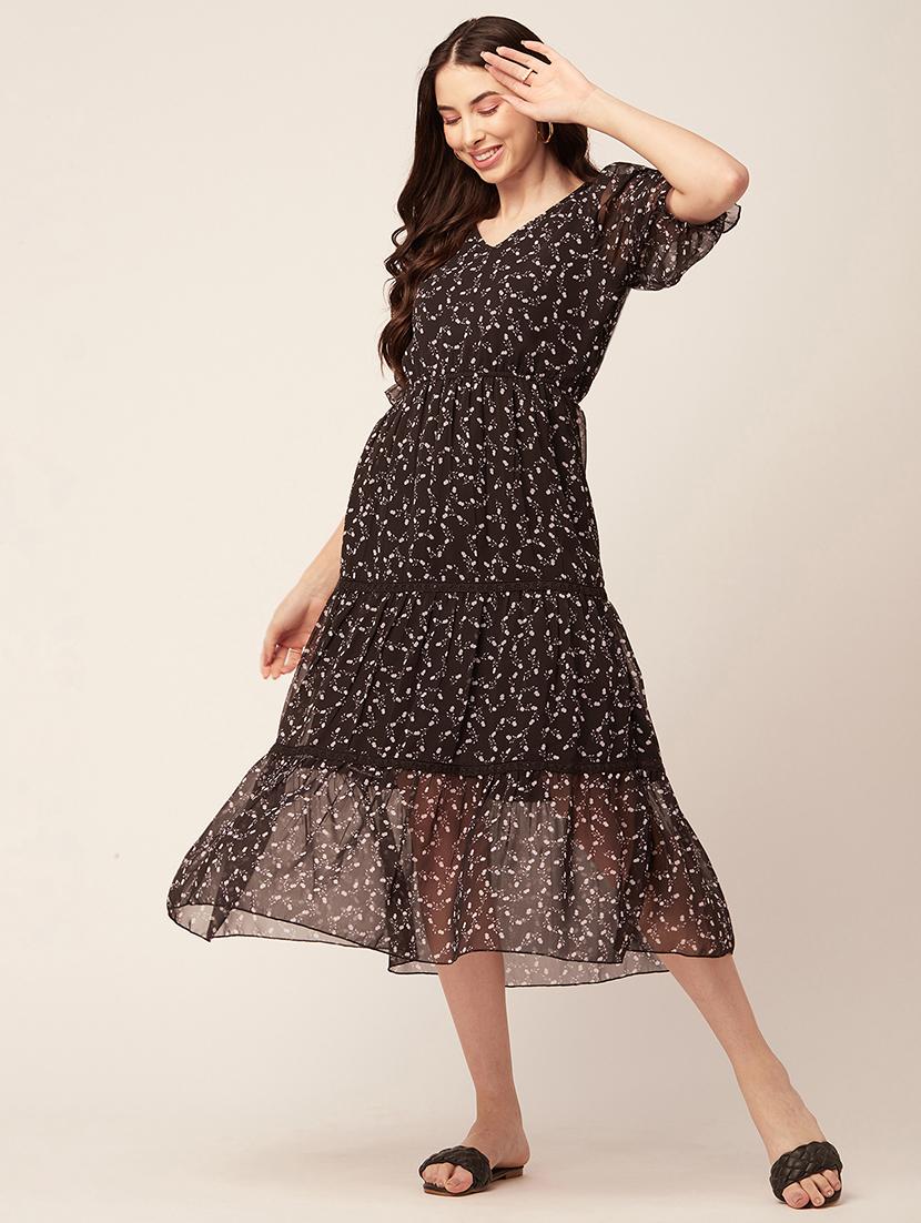 women's tiered dress floral dress - 20152410 -  Standard Image - 1