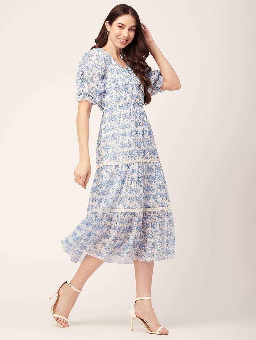 women's tiered dress floral dress - 20152411 -  Standard Image - 1