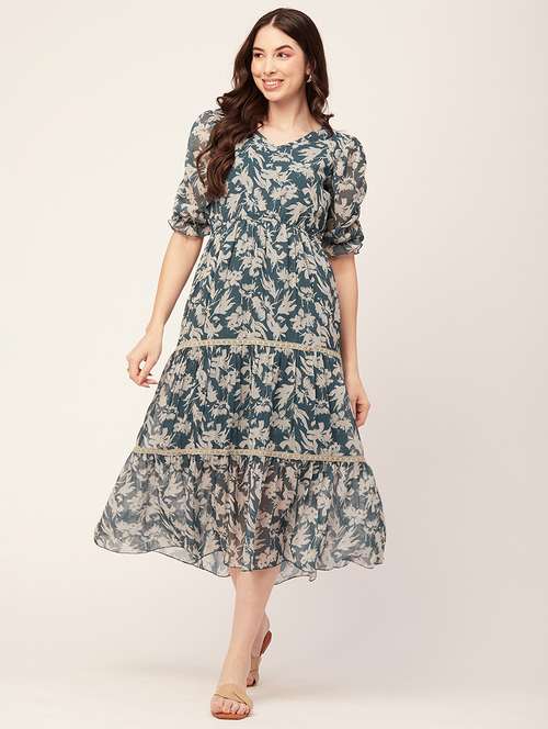 women's tiered dress floral dress - 20152413 -  Standard Image - 0