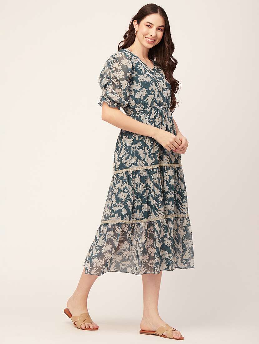 women's tiered dress floral dress - 20152413 -  Standard Image - 1