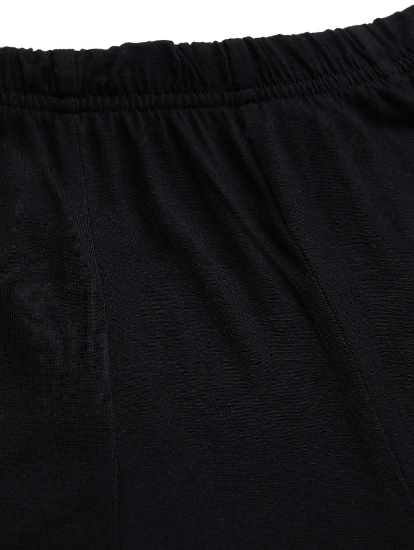 black viscose flared skirts - 20152424 -  Standard Image - 4