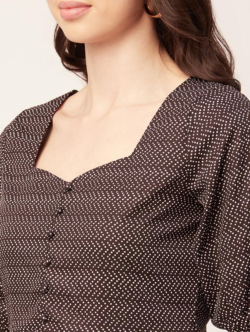 women's crop sweetheart neck top - 20152430 - Standard Image - 4