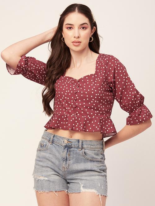 women's crop sweetheart neck top - 20152434 -  Standard Image - 0