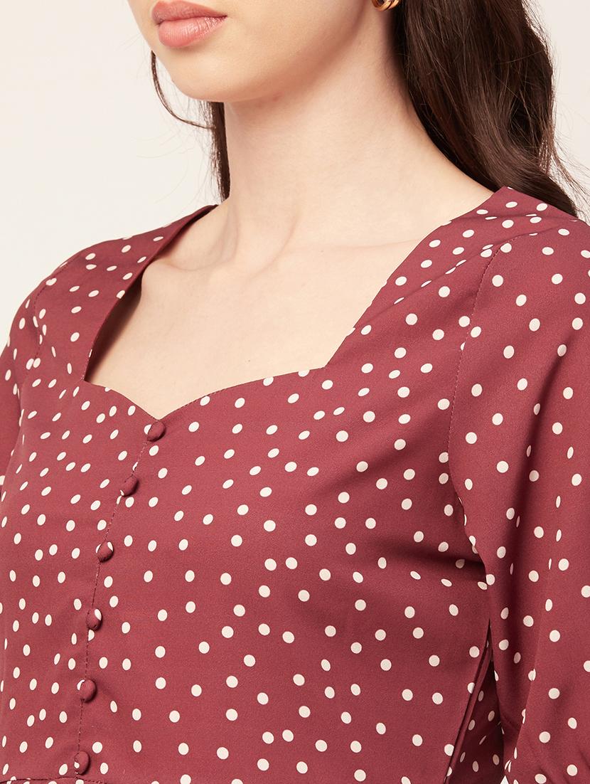 women's crop sweetheart neck top - 20152434 - Standard Image - 4