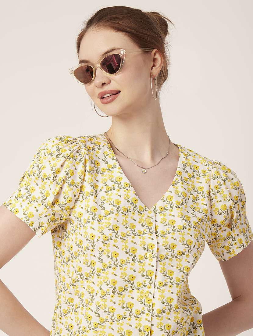 women's straight v neck top - 20152444 - Standard Image - 4