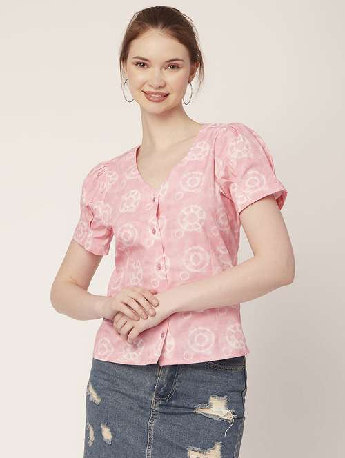 women's straight v neck top - 20152445 -  Standard Image - 0