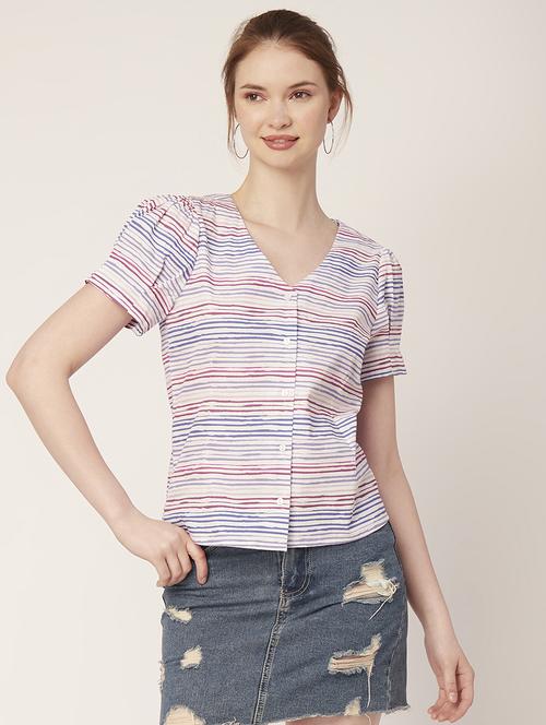 women's straight v neck top - 20152446 -  Standard Image - 0