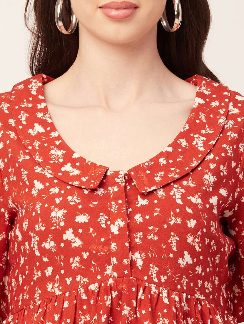 women's peplum collared top - 20152452 - Standard Image - 4