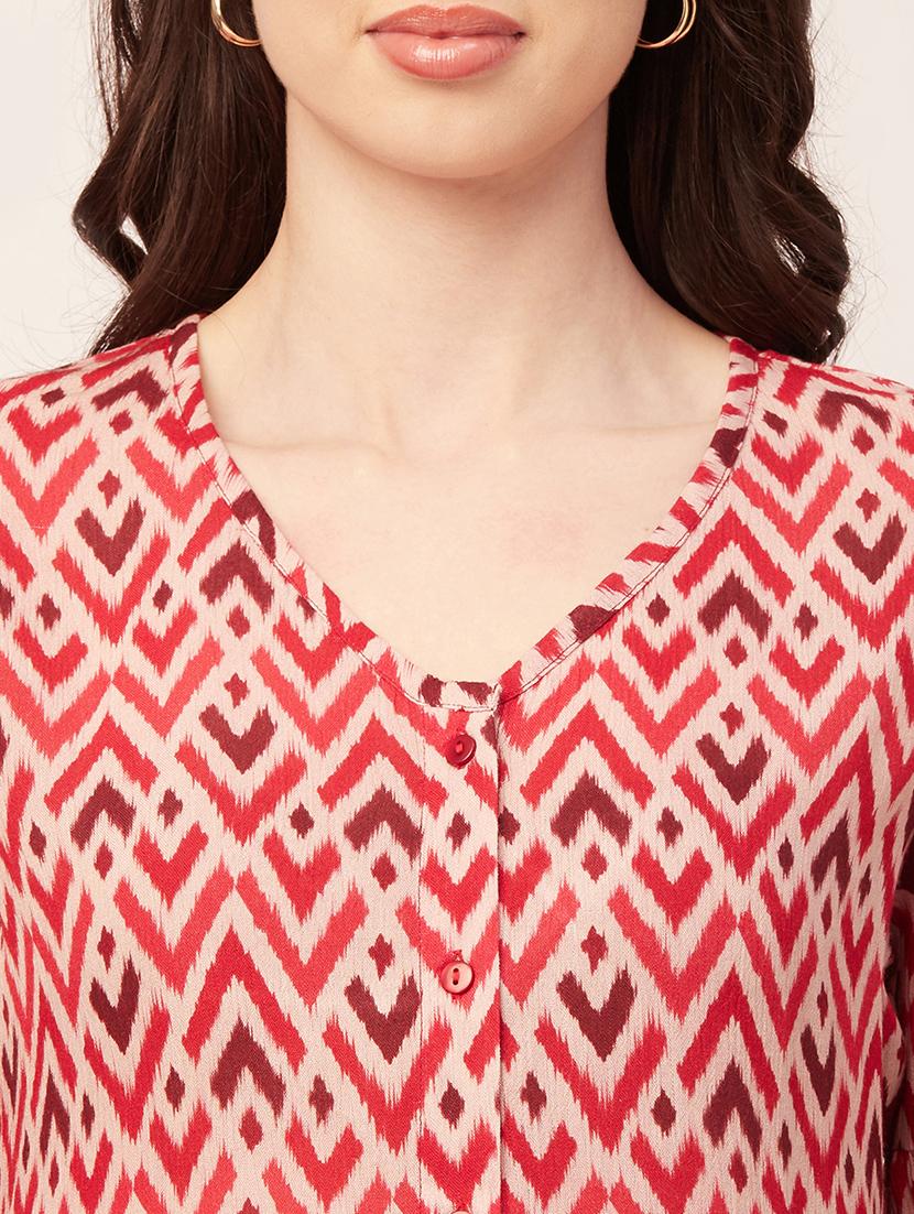 women's peplum v neck top - 20152464 - Standard Image - 4