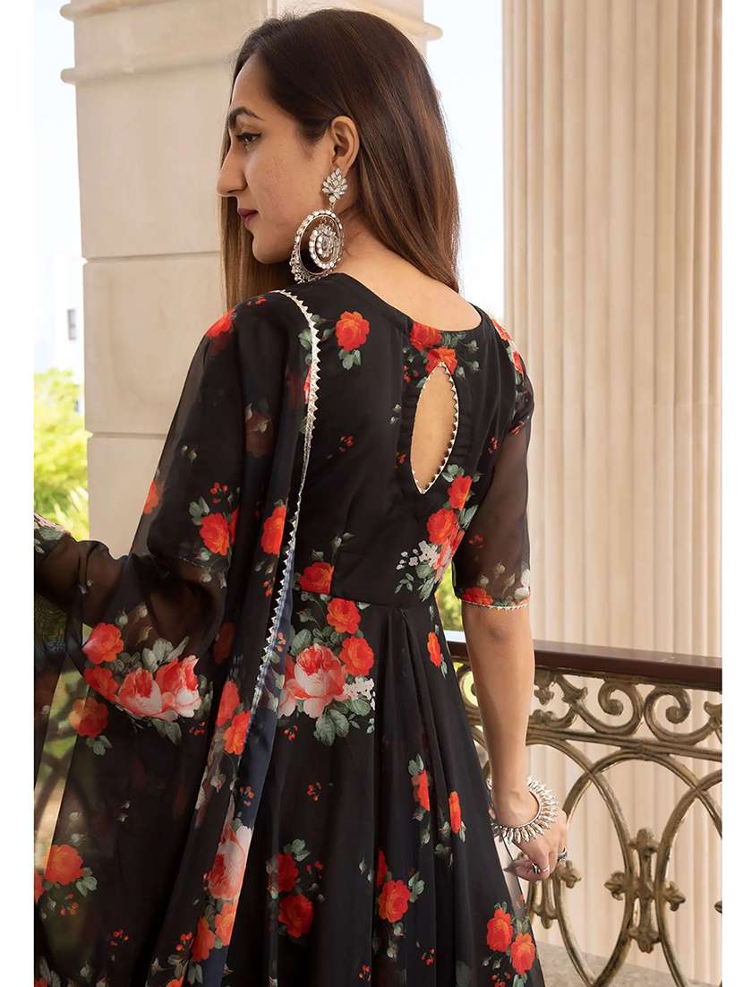 floral printed kurta palazzo set with dupatta  - 20152518 -  Standard Image - 4