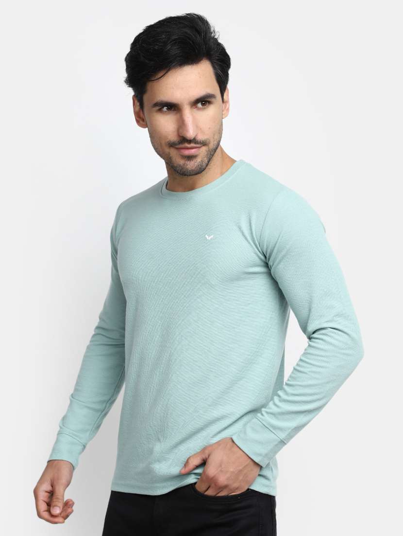 men solid round neck t-shirt - 20153168 - Standard Image - 1
