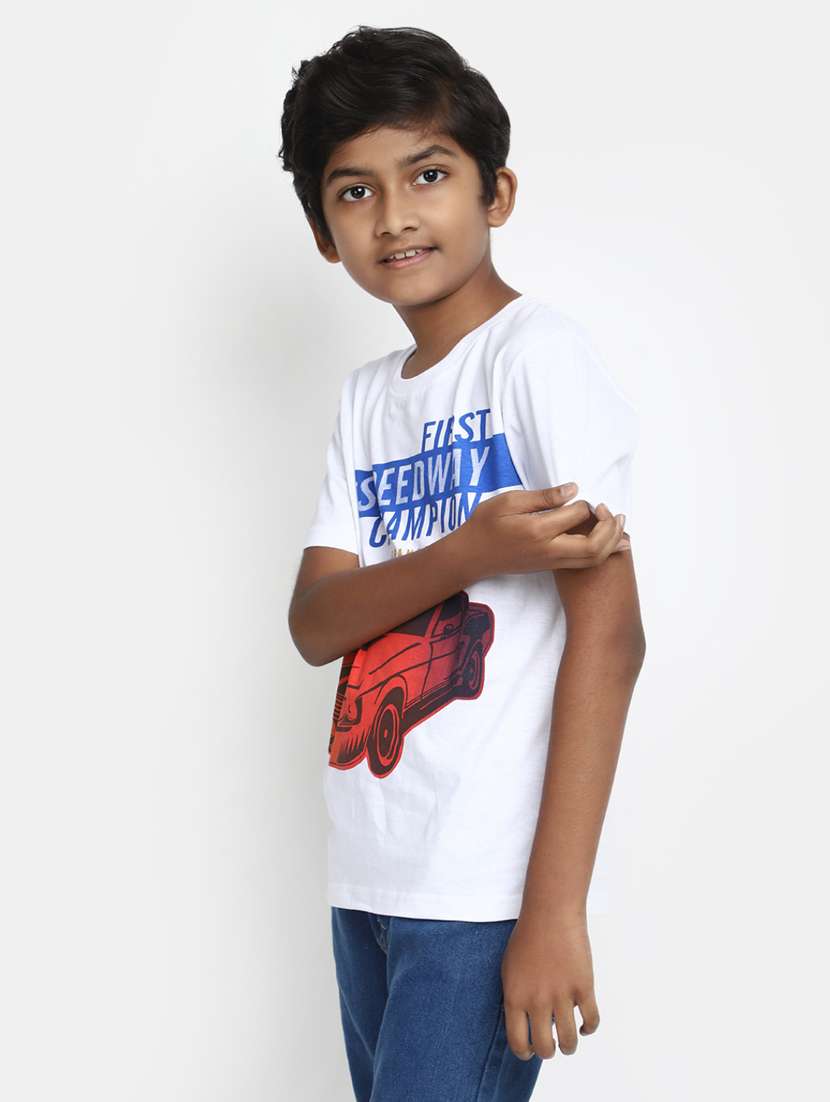 boys round neck printed t-shirt - 20153270 -  Standard Image - 1