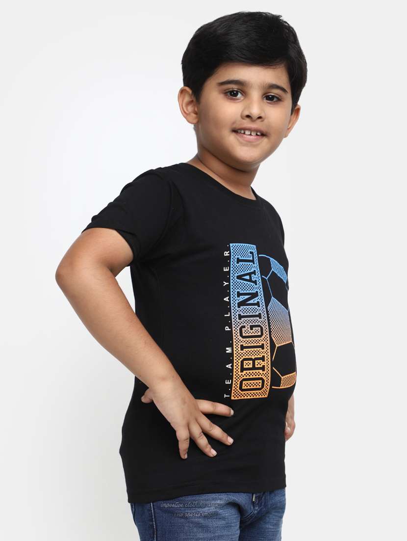 boys round neck printed t-shirt - 20153282 -  Standard Image - 1