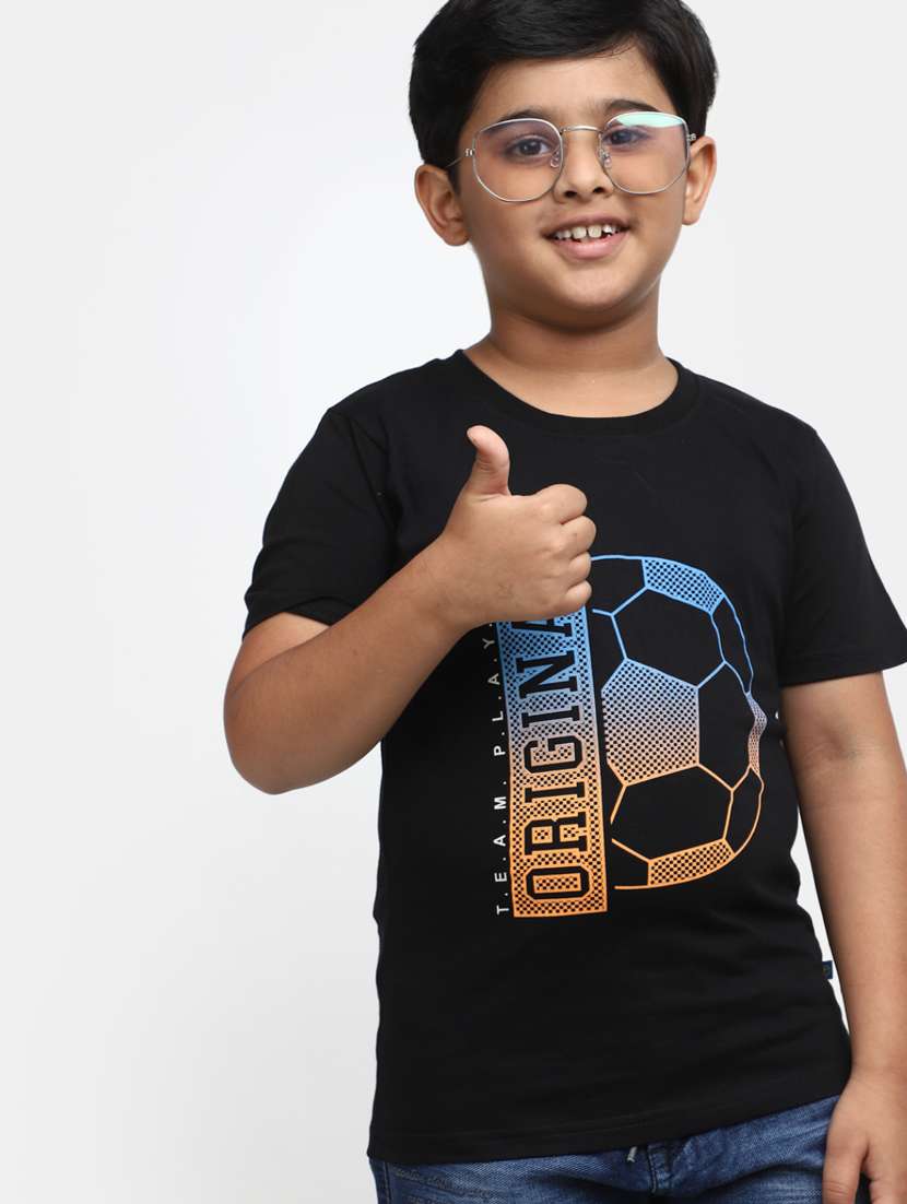 boys round neck printed t-shirt - 20153282 -  Standard Image - 4