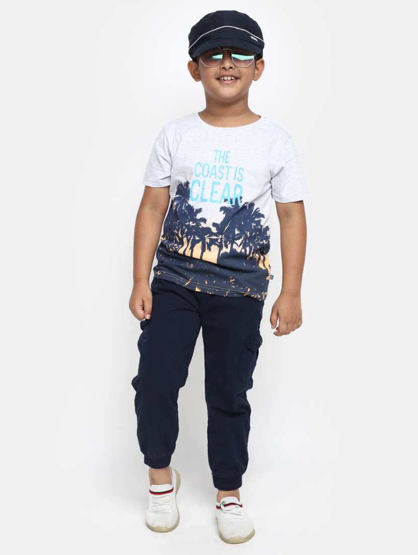 white round neck printed t-shirt - 20153333 -  Standard Image - 4