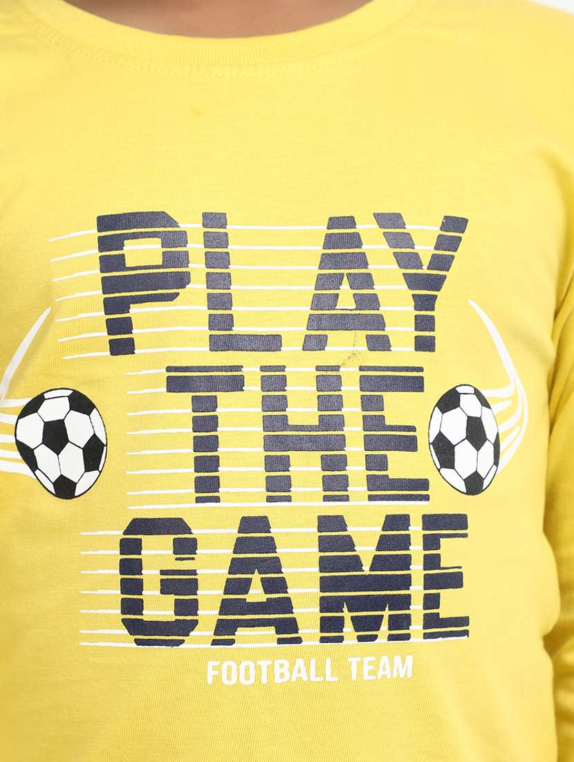 yellow long sleeves printed full length twin set - 20153499 -  Standard Image - 4