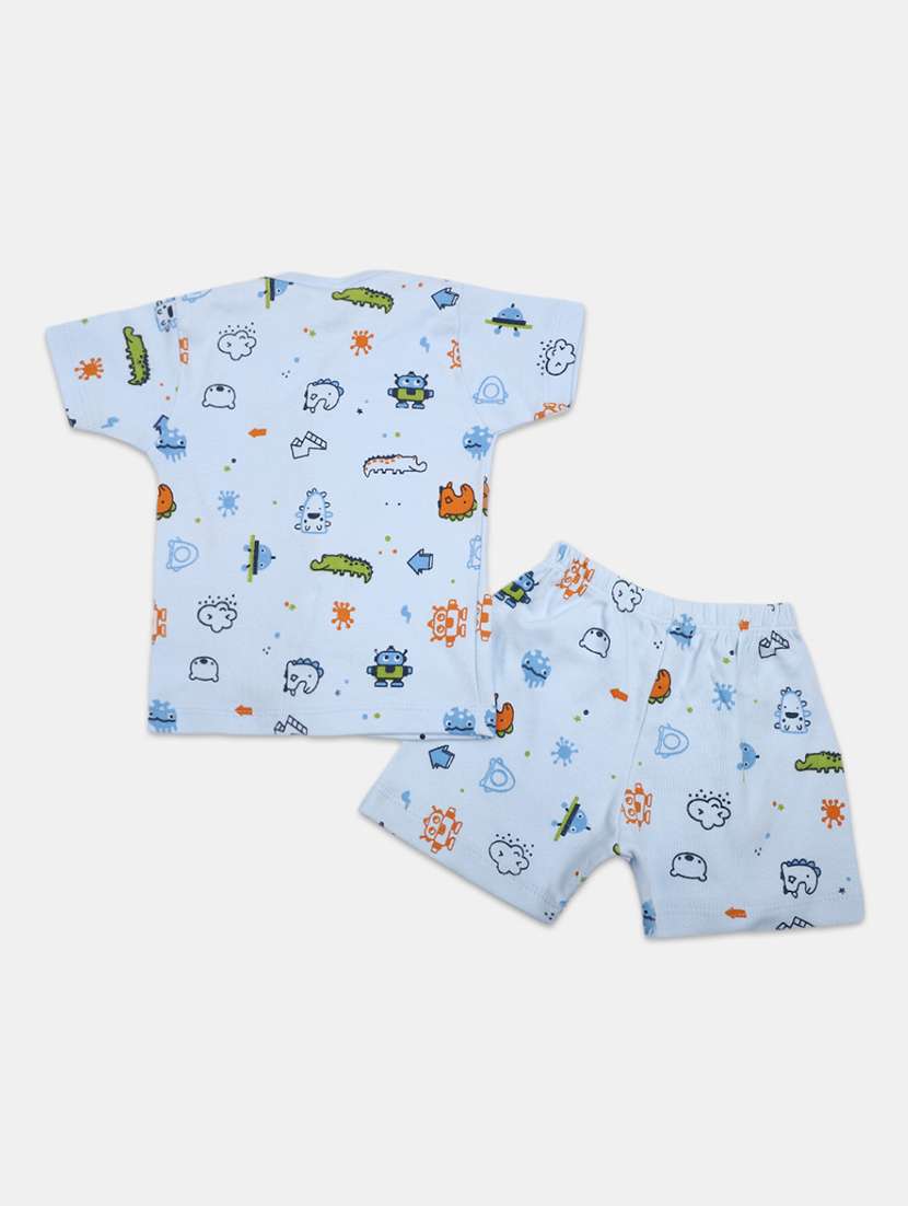 pack of 2 multi colored printed shorts twin set - 20153545 -  Standard Image - 4