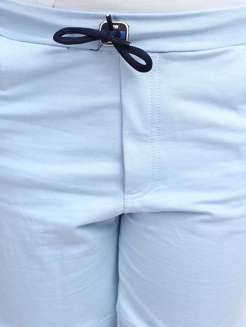 blue solid shorts - 20153611 -  Standard Image - 4