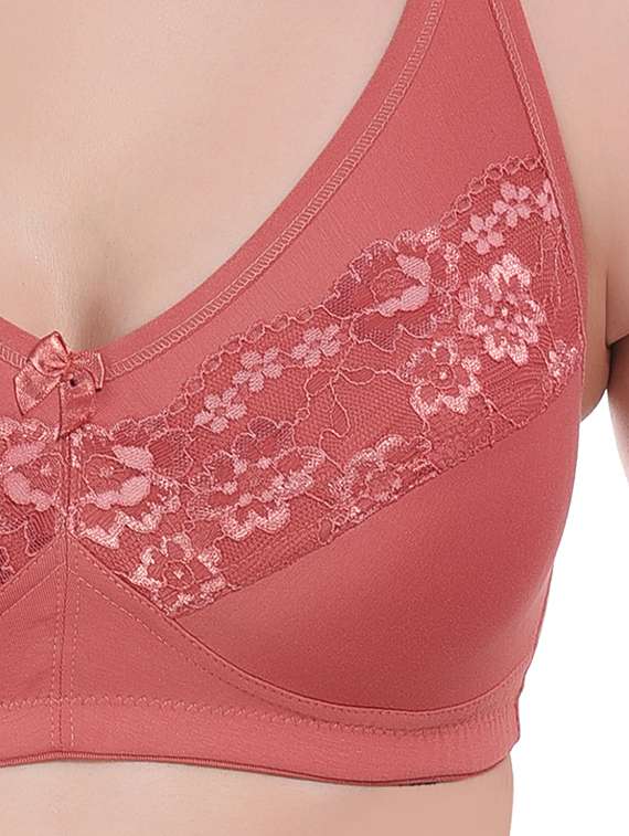coral lycra t-shirt bra - 20154371 -  Standard Image - 4