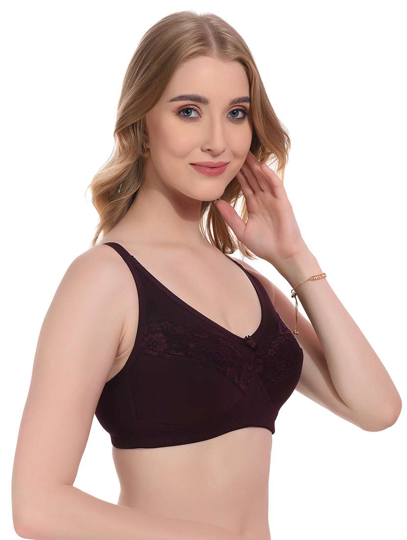 purple lycra tshirt bra - 20154373 -  Standard Image - 1
