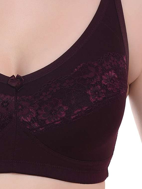 purple lycra tshirt bra - 20154373 -  Standard Image - 4