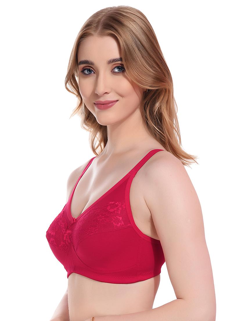 pink lycra tshirt bra - 20154374 -  Standard Image - 1