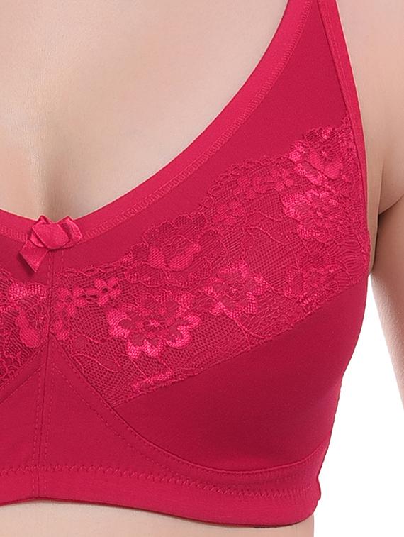 pink lycra tshirt bra - 20154374 - Standard Image - 4