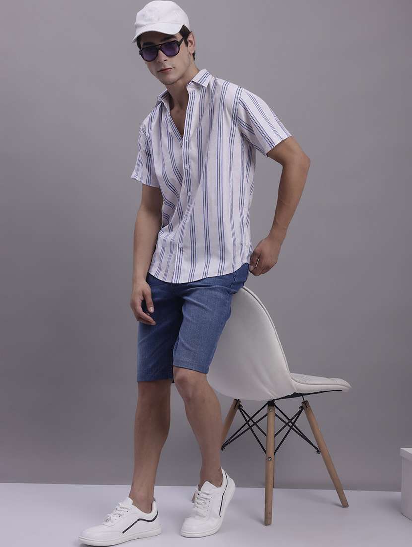 mens stripes casual shirt - 20154826 -  Standard Image - 4