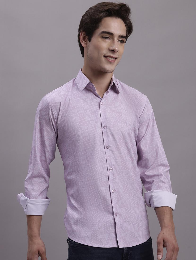 mens geometric casual shirt - 20154833 -  Standard Image - 1