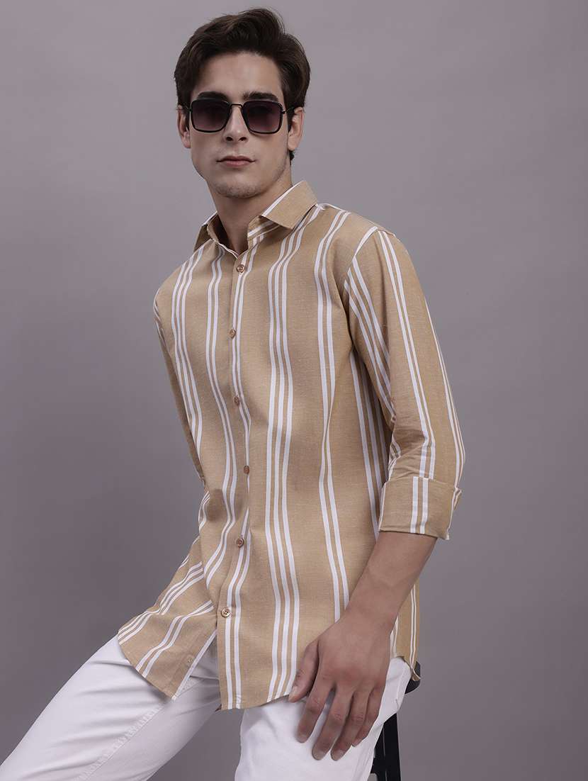 mens stripes casual shirt - 20154835 -  Standard Image - 1