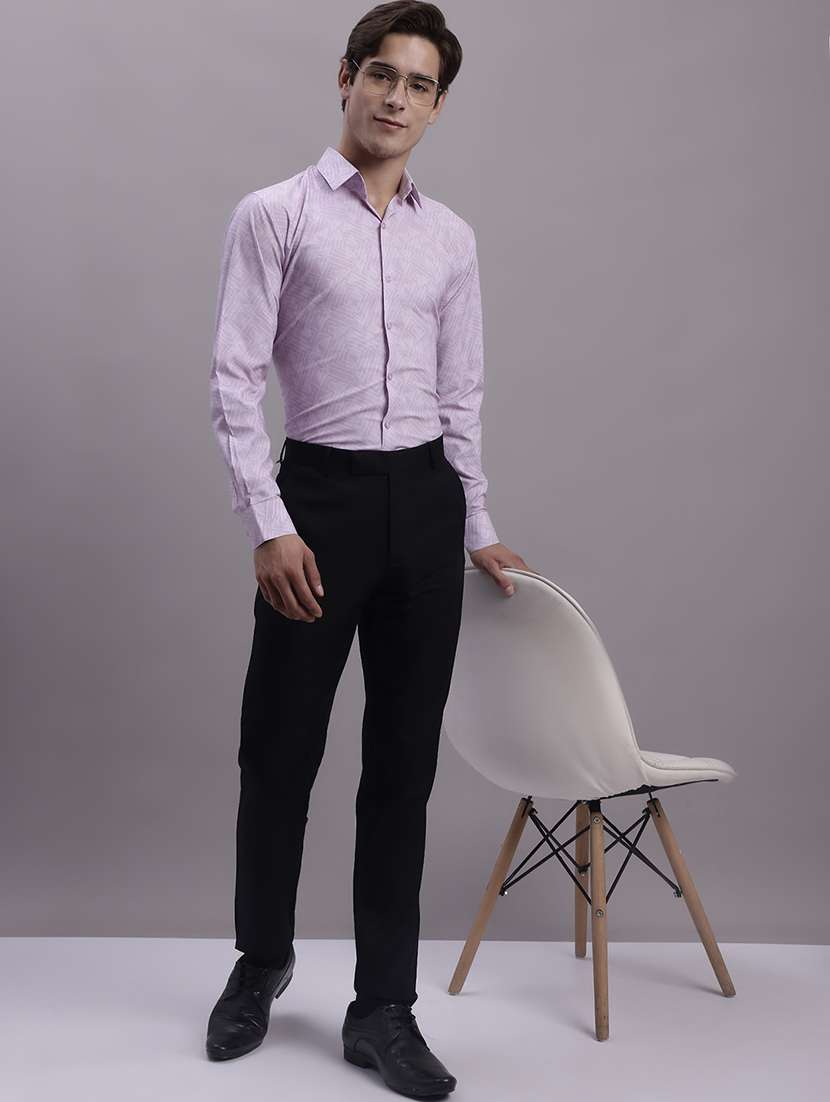 mens micro print formal shirt - 20154846 -  Standard Image - 4