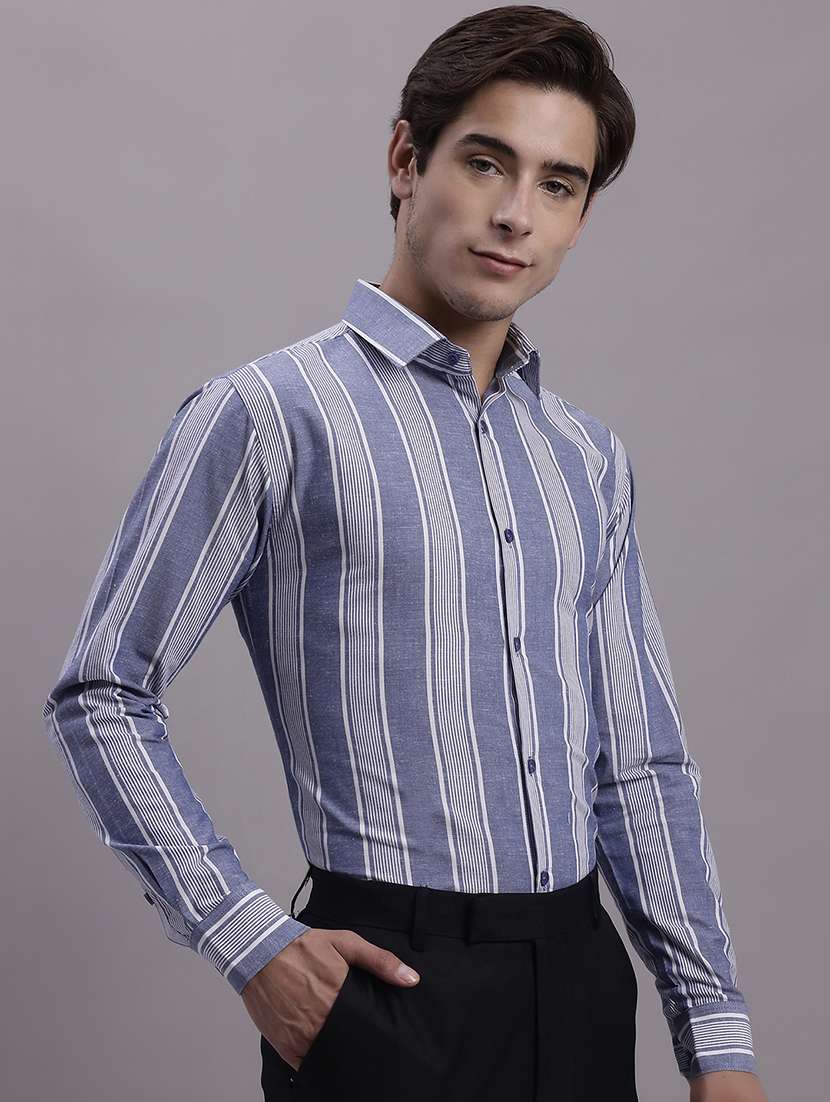 mens stripes formal shirt - 20154847 -  Standard Image - 1